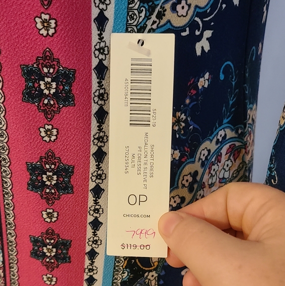 Chico's Colorful Print Dress - Picture 4 of 11